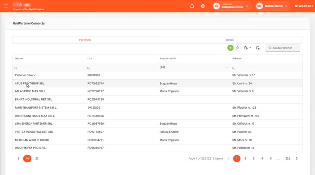 Prezentarea modulului Comercial